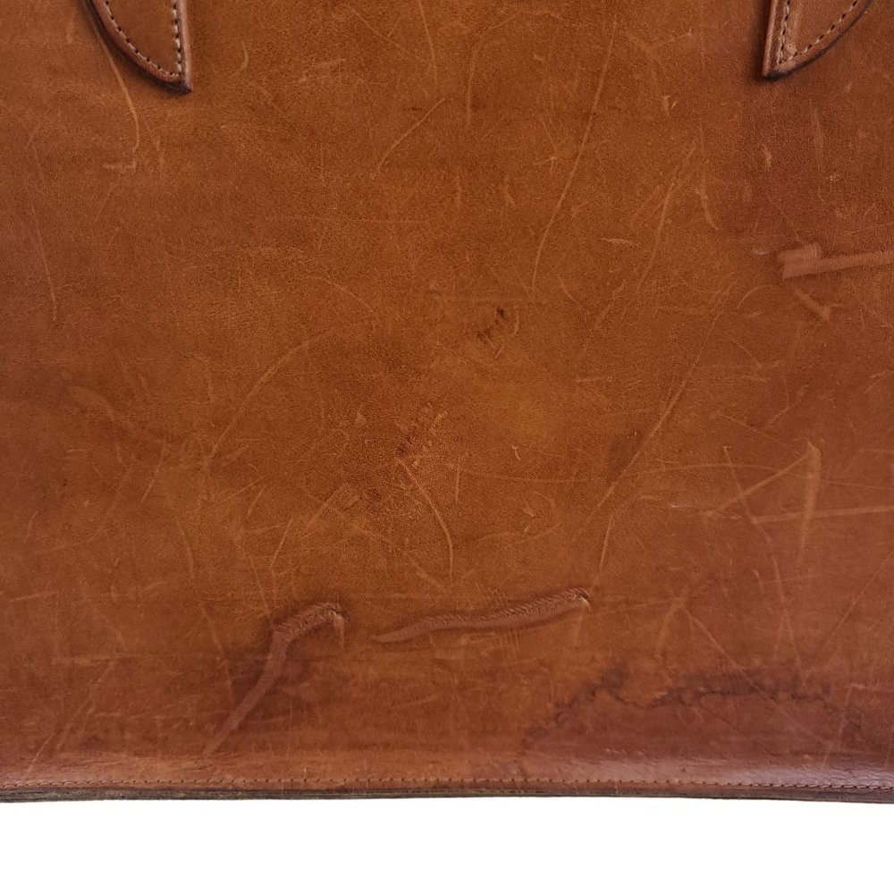 Gabahn Peanut Butter Leather Vintage Briefcase New York City - Picture 3 of 9